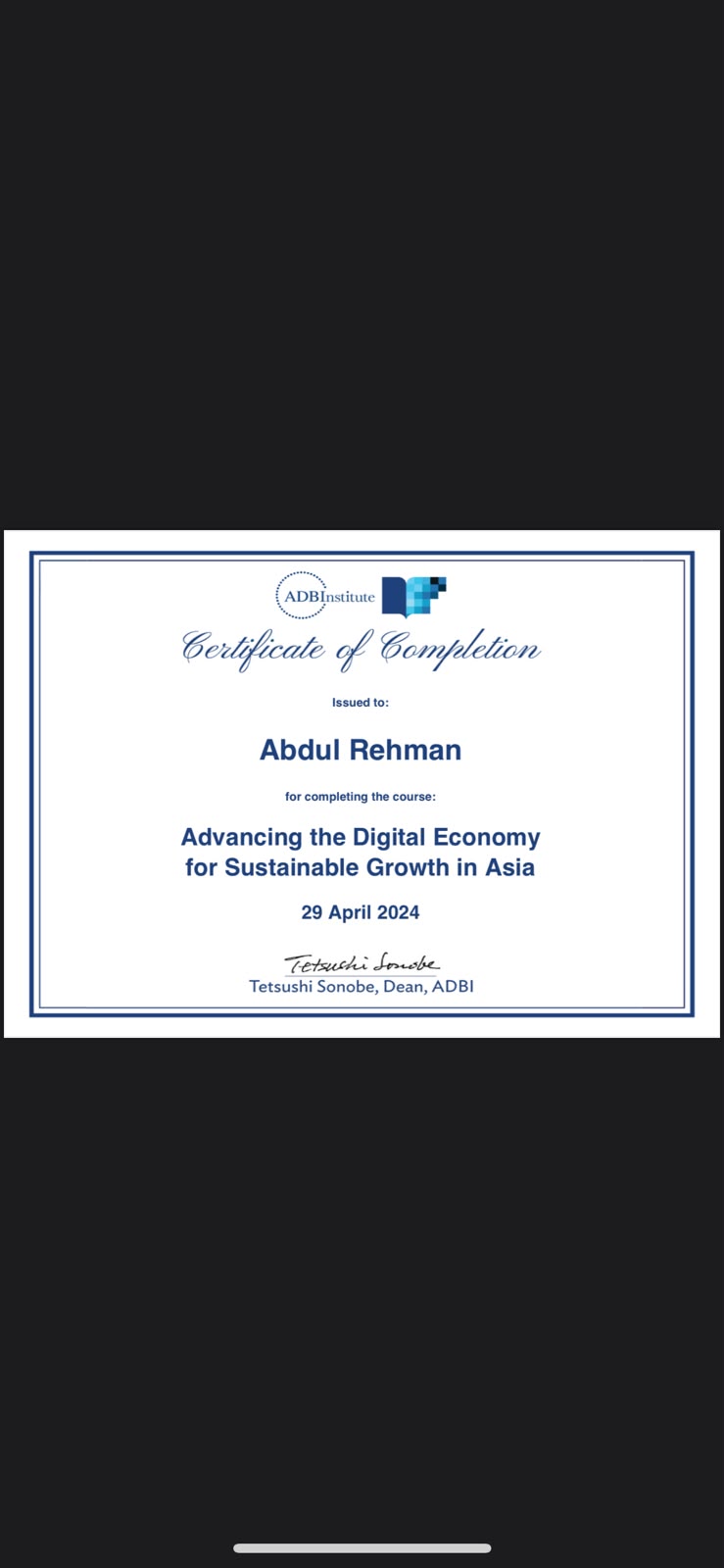 Advancing the Digital Economy